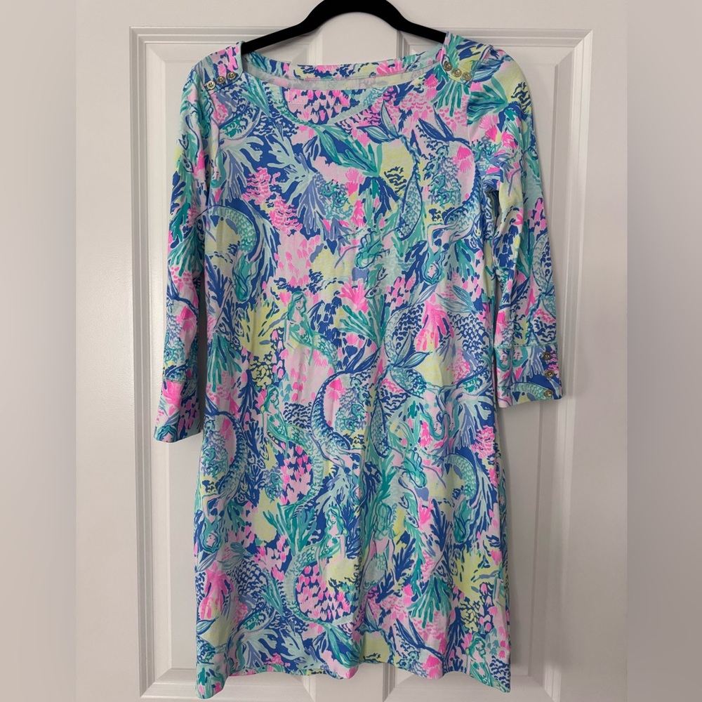 Lilly Pulitzer UPF +50 Sophie Dress SZ S Multi Mermaids Cove - Picture 5 of 16